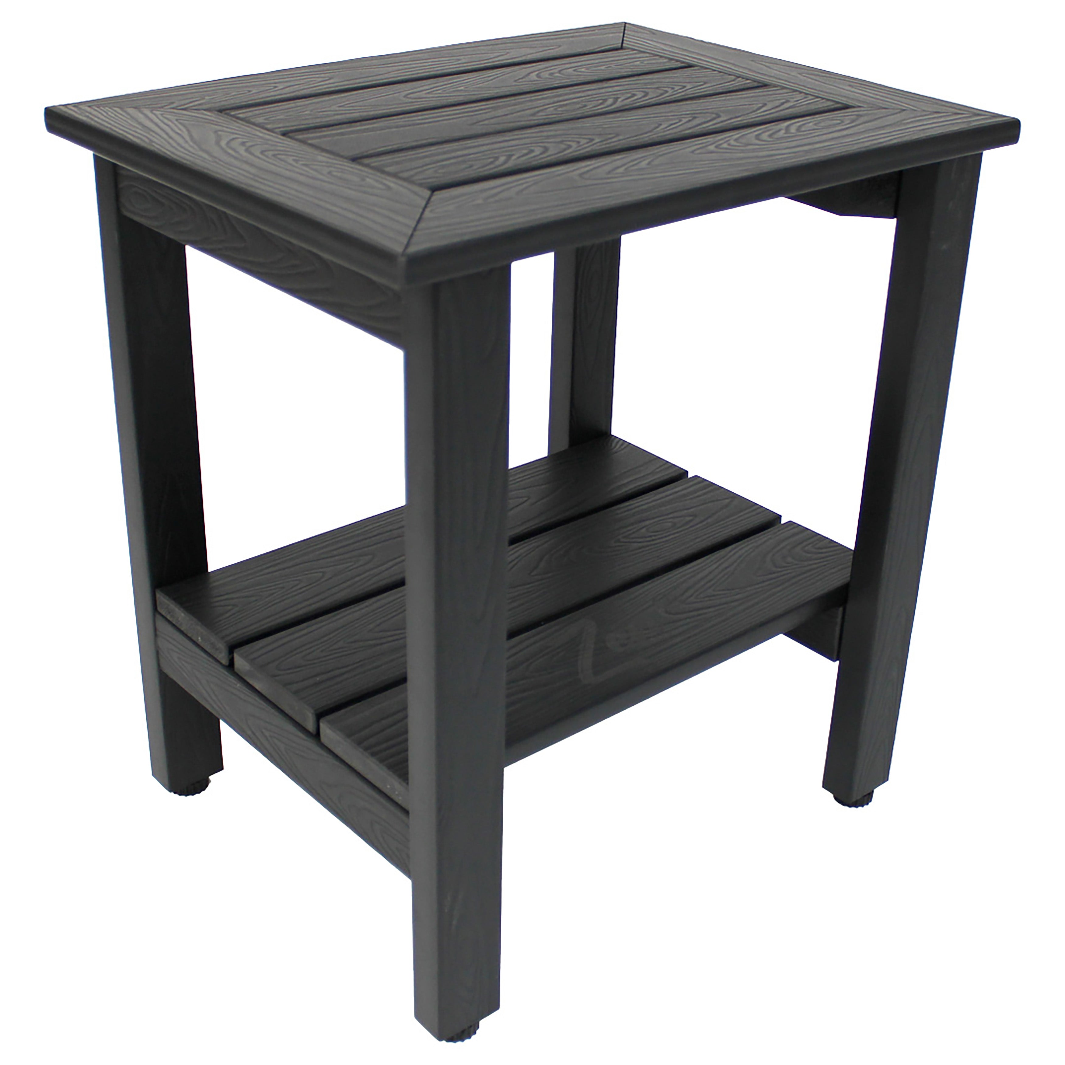 Zen® Black Faux Wood Shower Bench - Loveable® Plastic and Shower Furniture Cleaner in 32 oz. Spray Bottle