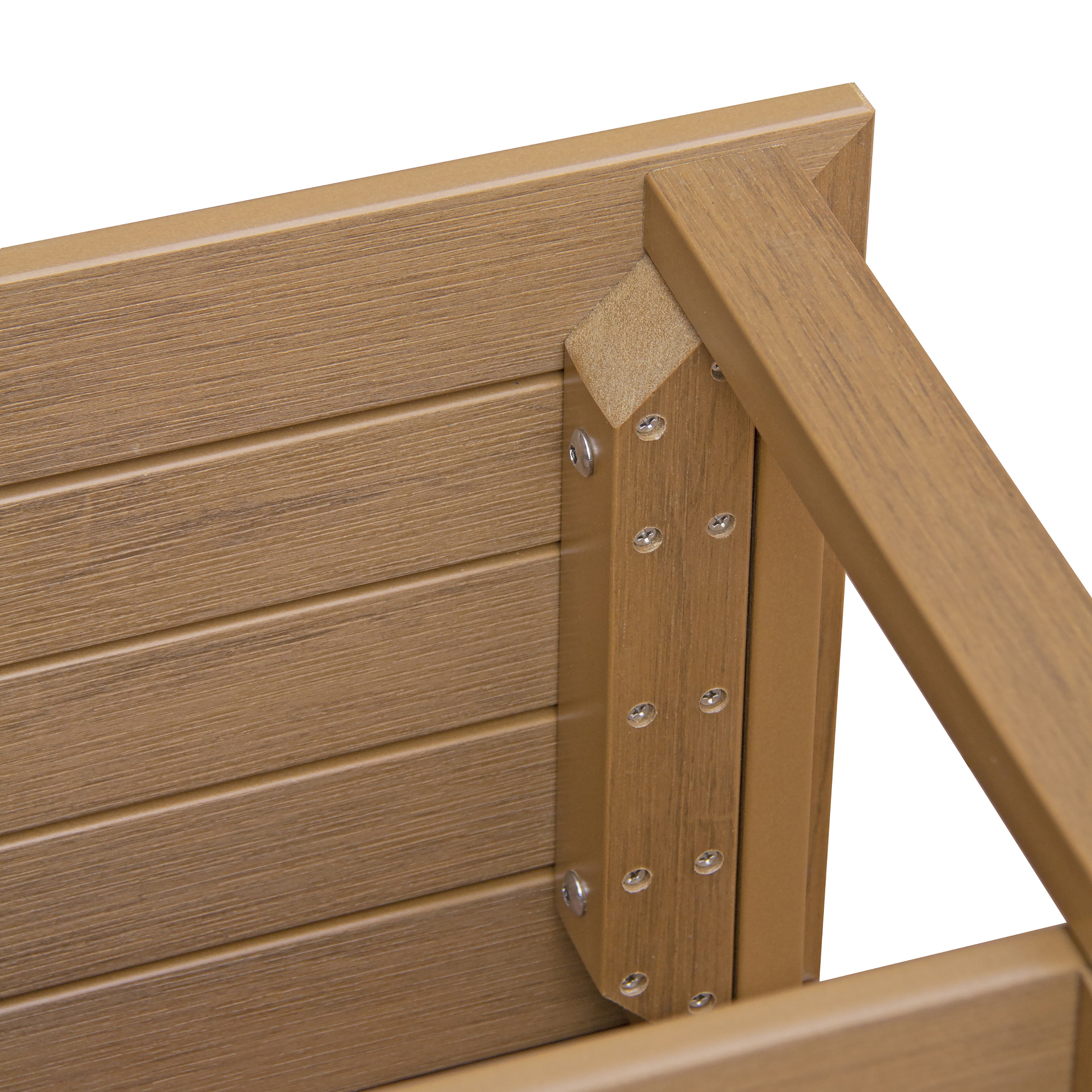 Zen® Brown Faux Wood Shower Bench