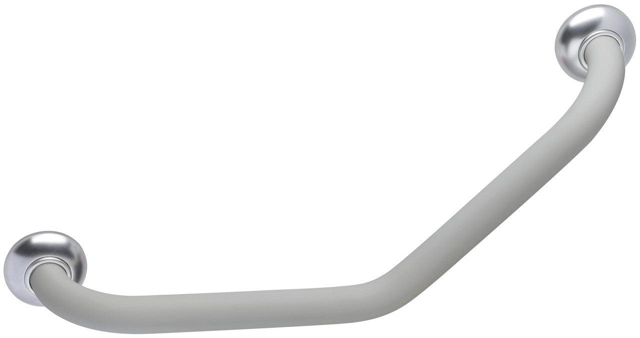 135¡ Angled 23.86" Symmetrical Innovato Gray Soft Touch Grab Bar
