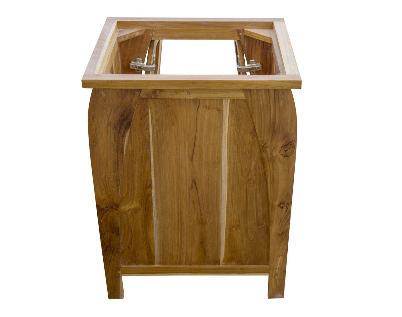 EcoDecors® Tranquility® 24" Teak Wood Free Standing Bathroom Vanity in EarthyTeak Finish