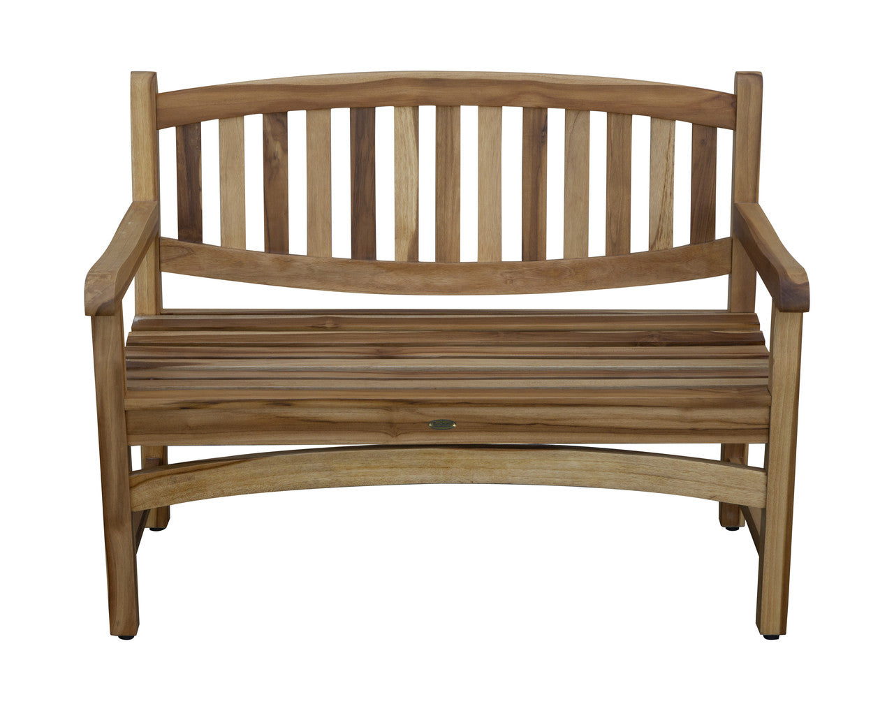 EcoDecors® Kent Garden 51" Teak Wood Outdoor Bench in EarthyTeak Finish