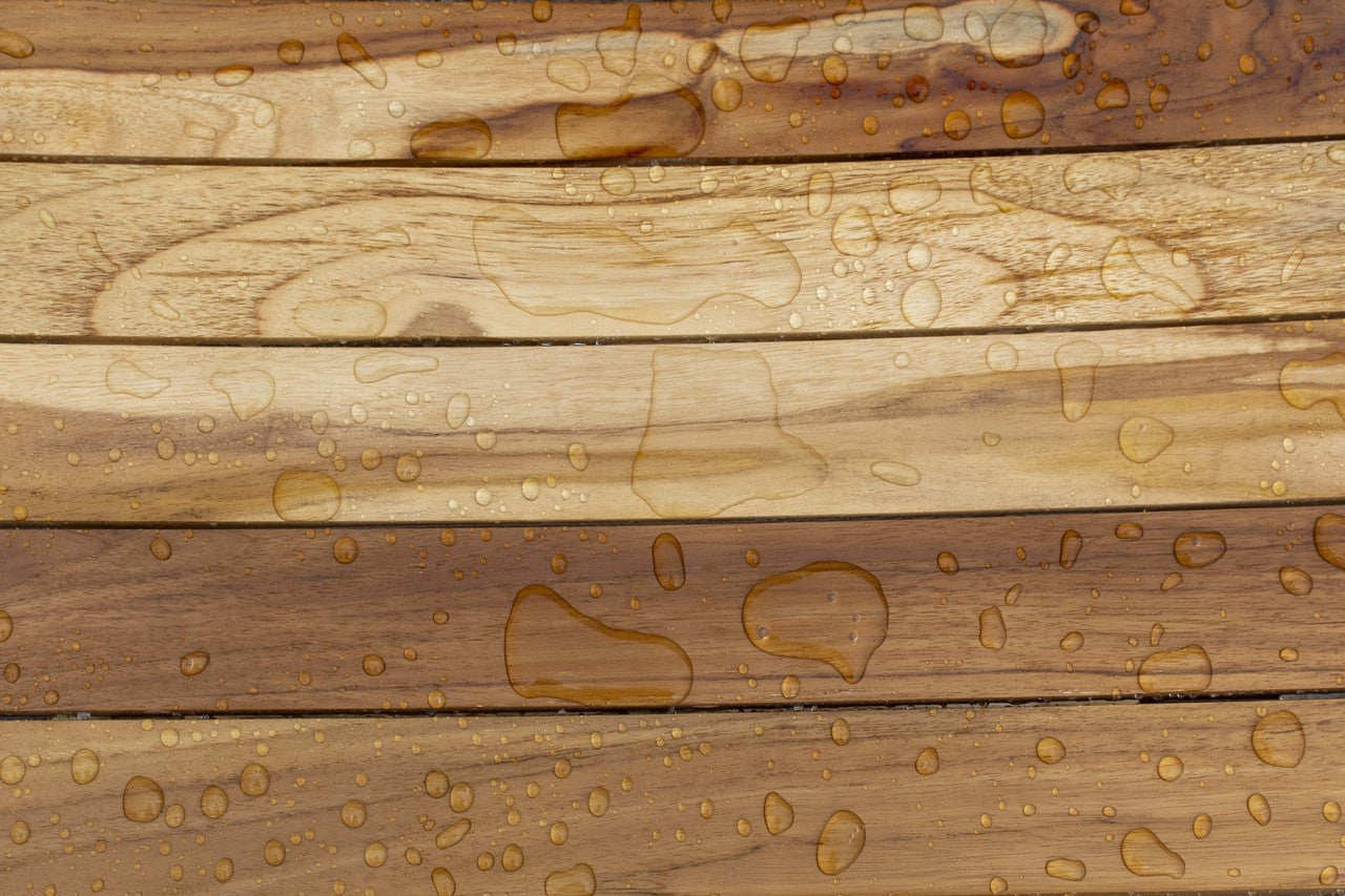 EcoDecors® Satori® 24" Teak Wood Shower Bench in EarthyTeak Finish
