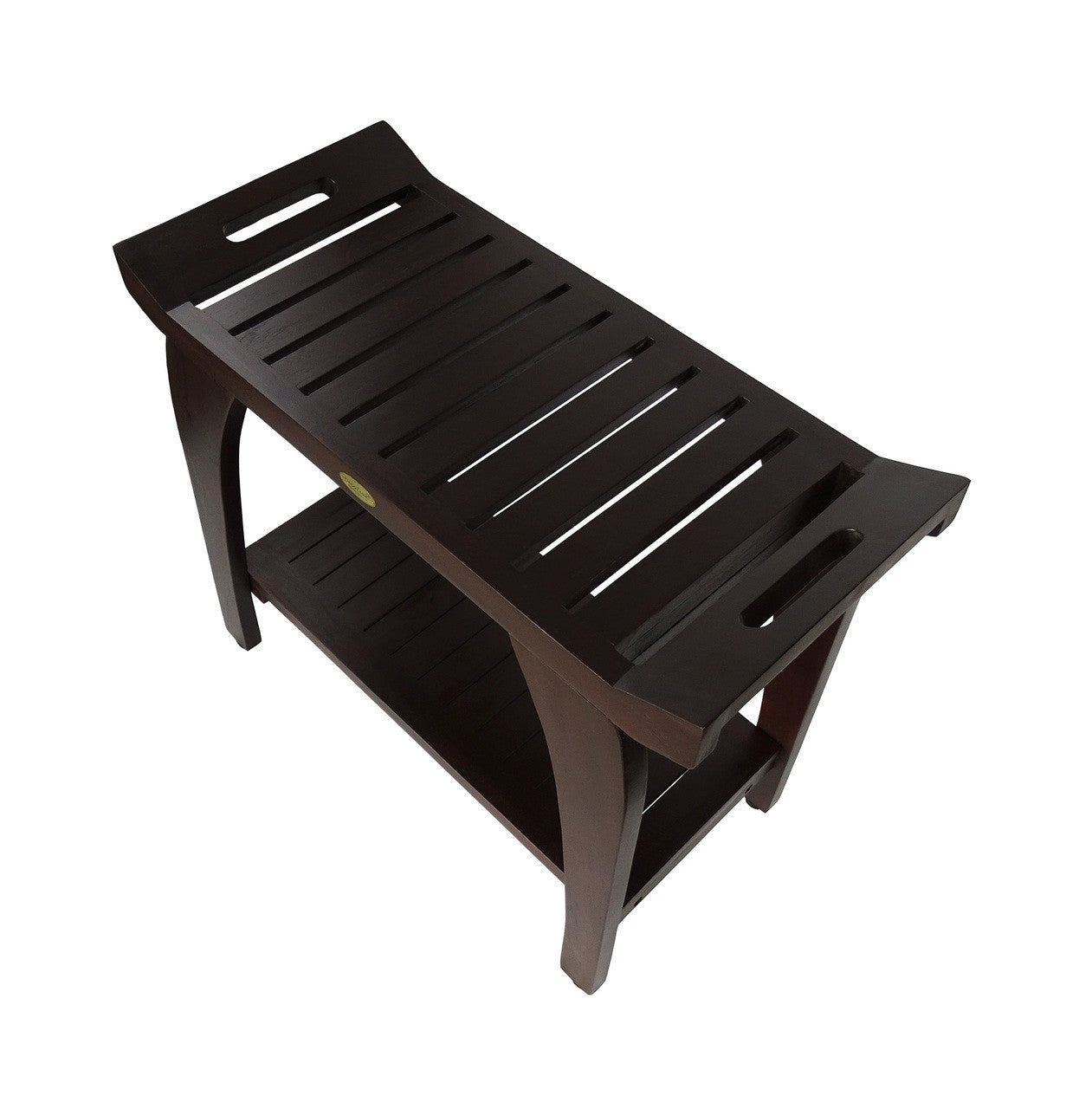 White teak best sale shower bench