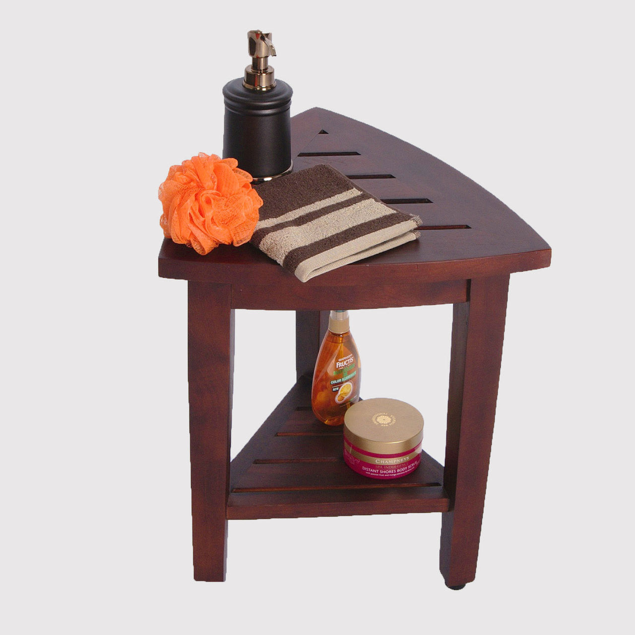 Decoteak corner shower stool DT163