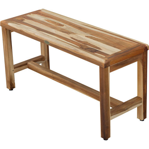 EcoDecors® Eleganto® 47" Teak Wood Shower Bench in EarthyTeak Finish