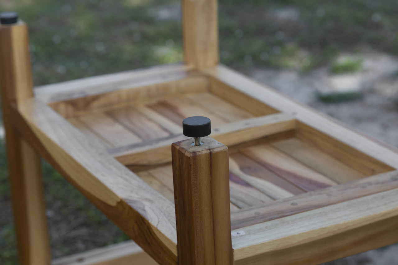 EcoDecors® Eleganto® 36" Teak Wood Shower Bench in EarthyTeak Finish