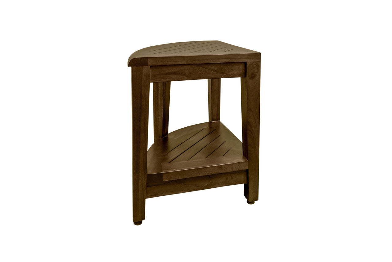 Tall teak shower bench store