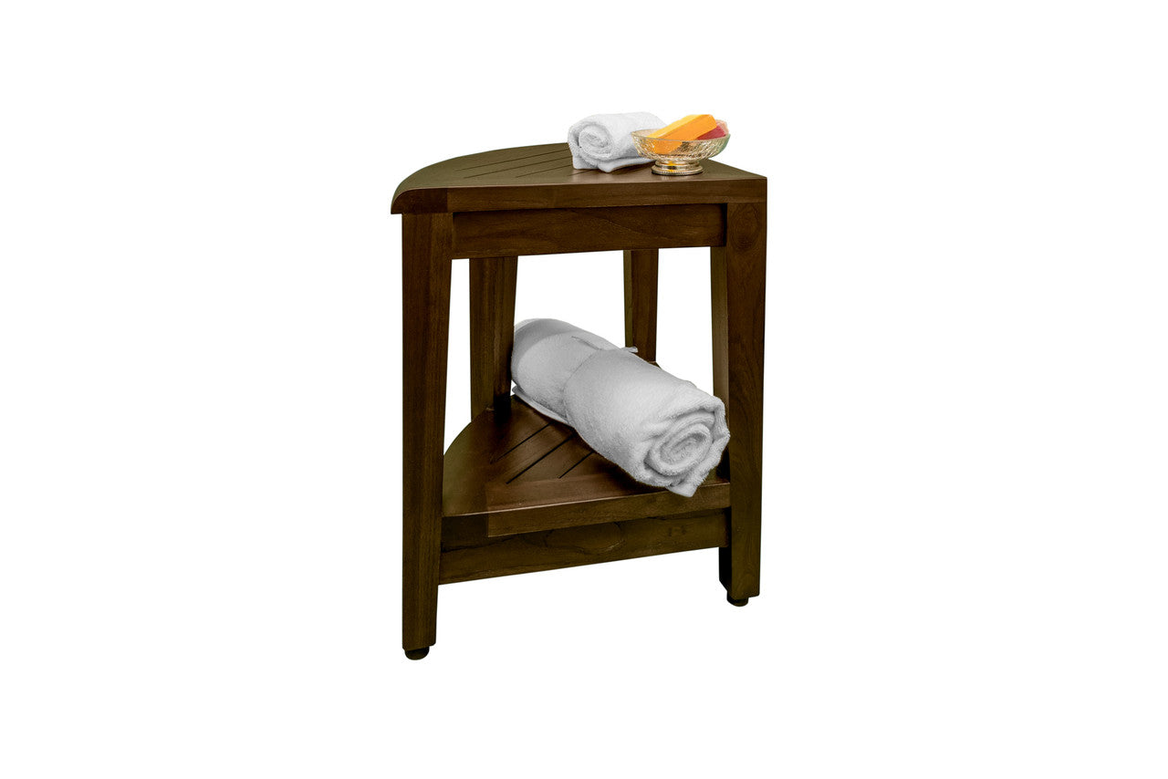 Tall teak shower bench clearance