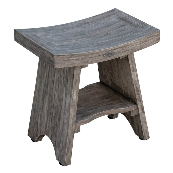 Coastal Vogue Oasis 2 Tier Teak Corner Shower Bench