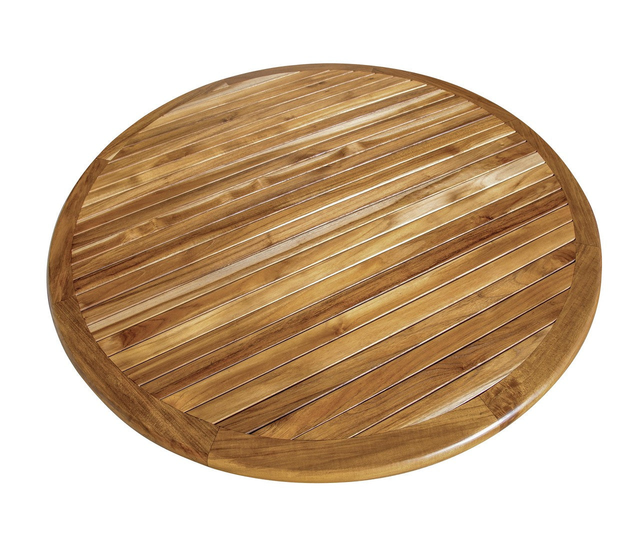 EcoDecors® Oasis® 48" Teak Wood Round Table in EarthyTeak Finish