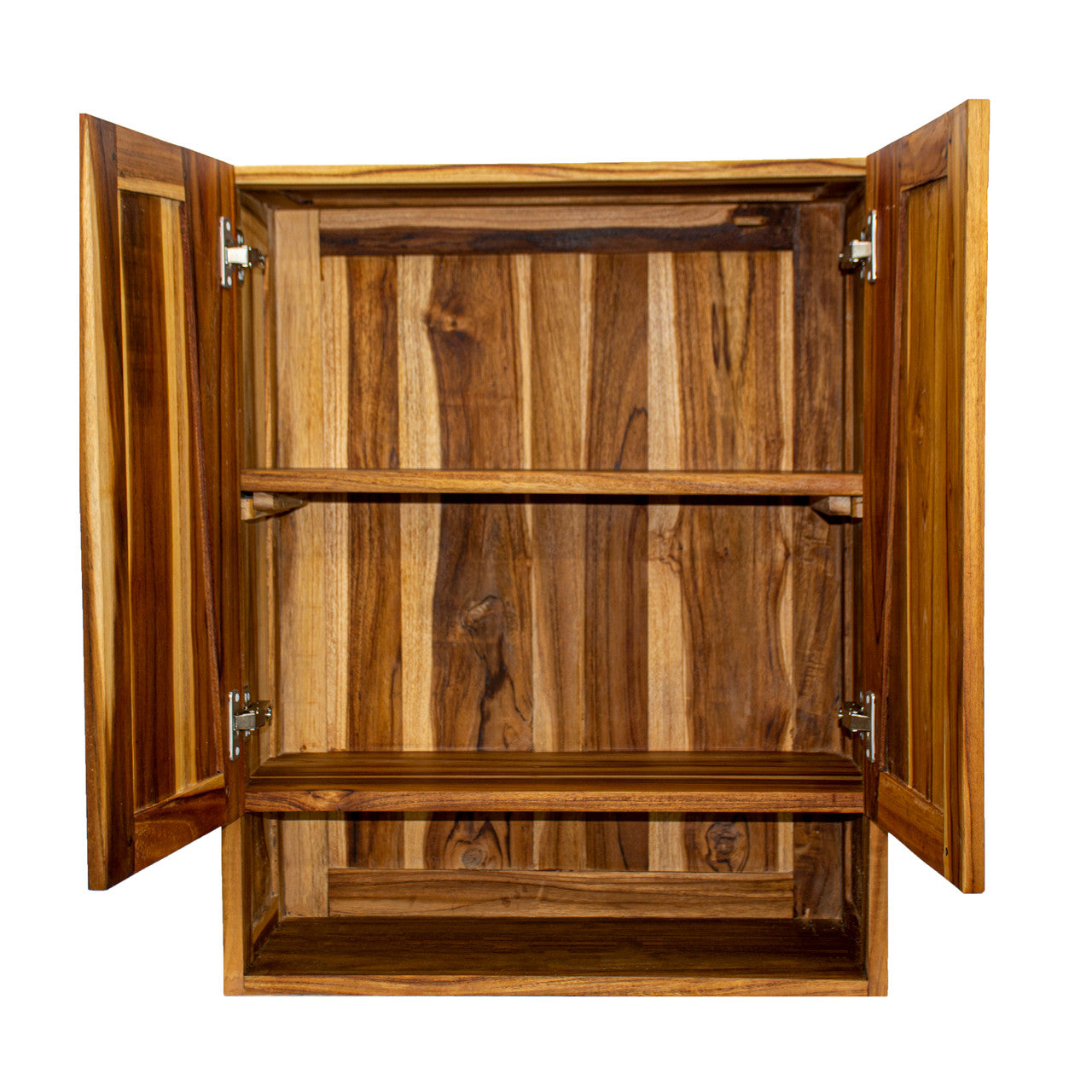 EcoDecors® Significado® 24" Teak Wood Wall Cabinet in EarthyTeak Finish