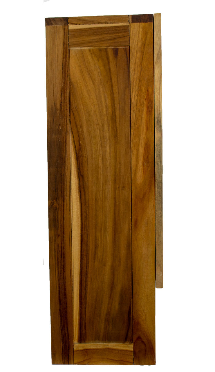 EcoDecors® Tranquility® 24" Teak Wood Wall Cabinet in EarthyTeak® Finish
