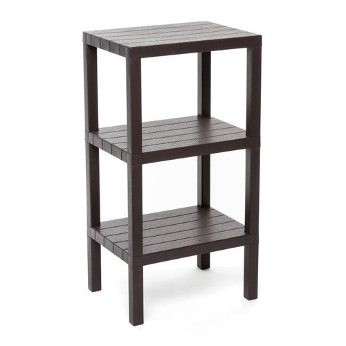 Tatay Plasticality 29in Tall ShowerShelf TT1706 in a Brown Finish