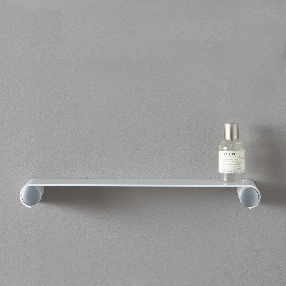 White 10" Floating Shower and Bathroom Shelf